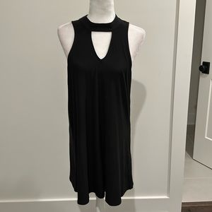 NWT Evereve RD Style Keyhole Mock Neck Tie Dress Sz L